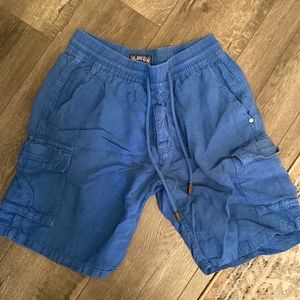Blue M Mens Vilebrequin Linen Chino Shorts
